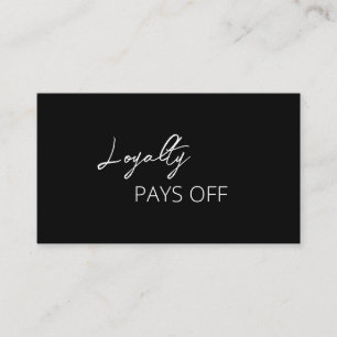 Einfach elegant modern treuekarte