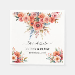 Einfach Elegant Moderne Terrakotta Botanisch Klass Serviette
