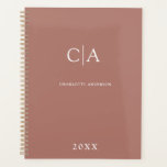 Einfach, elegant, monogramm planer<br><div class="desc">Moderner,  einfacher,  eleganter Monogramm-Planer,  braun. Editieren Sie Ihr Produkt in wenigen Minuten. Sie können Schriftart/Größe/Farbe und Position mit "weiter personalisieren" ändern.</div>