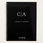 Einfach, elegant, monogramm planer<br><div class="desc">Moderner,  einfacher,  eleganter Monogramm-Planer,  schwarz. Editieren Sie Ihr Produkt in wenigen Minuten. Sie können Schriftart/Größe/Farbe und Position mit "weiter personalisieren" ändern.</div>