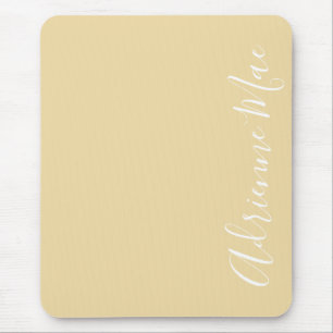 Einfach Elegant Name Sunlight Elfenbein Personalis Mousepad