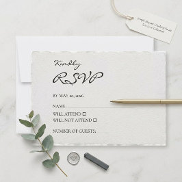 Einfach Elegant | Nichts Übertriebenes, einfach Li RSVP Karte