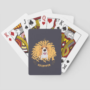 Einfach elegant Niedlich mein Hund und Halloween Spielkarten