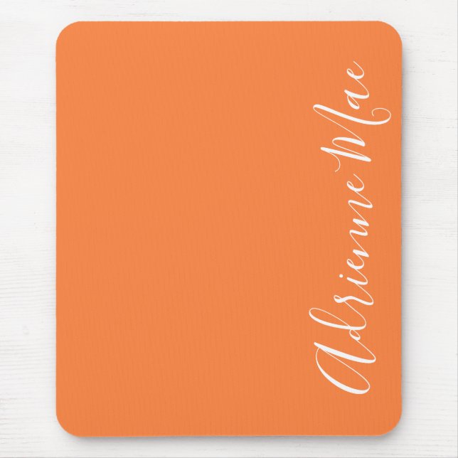Einfach elegant Orange Peel Personalisiert Mousepad (Vorne)