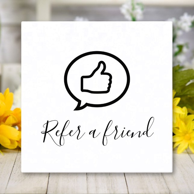 Einfach elegant Schwarz und Weiß Empfehlungskarte (Von Creator hochgeladen)