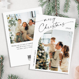 Einfach elegant Stilvoll 2 FOTO Weihnachtsgrüße Feiertagskarte