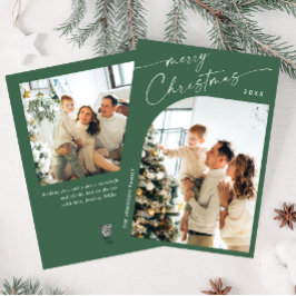 Einfach elegant Stilvoll 2 FOTO Weihnachtsgrüße Feiertagskarte