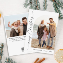 Einfach elegant Stilvoll 2 FOTO Weihnachtsgrüße Feiertagskarte