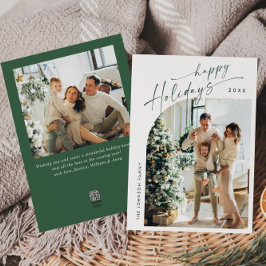 Einfach elegant Stilvoll 2 FOTO Weihnachtsgrüße Feiertagskarte