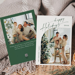 Einfach elegant Stilvoll 2 FOTO Weihnachtsgrüße Feiertagskarte