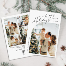 Einfach elegant Stilvoll 5 FOTO Weihnachtsgrüße Feiertagskarte