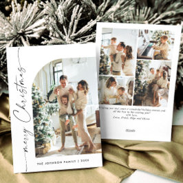 Einfach elegant Stilvoll 5 FOTO Weihnachtsgrüße Feiertagskarte