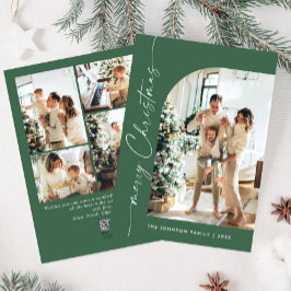 Einfach elegant Stilvoll 5 FOTO Weihnachtsgrüße Feiertagskarte