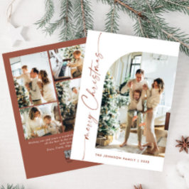 Einfach elegant Stilvoll 5 FOTO Weihnachtsgrüße Feiertagskarte