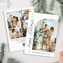 Einfach elegant Stilvoll 5 FOTO Weihnachtsgrüße Feiertagskarte