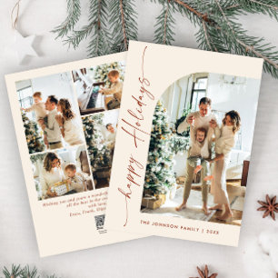 Einfach elegant Stilvoll 5 FOTO Weihnachtsgrüße Feiertagskarte