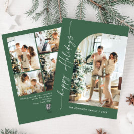 Einfach elegant Stilvoll 5 FOTO Weihnachtsgrüße Feiertagskarte