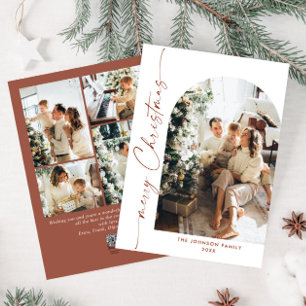 Einfach elegant Stilvoll 5 FOTO Weihnachtsgrüße Feiertagskarte