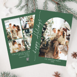 Einfach elegant Stilvoll 5 FOTO Weihnachtsgrüße Feiertagskarte