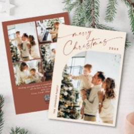 Einfach elegant Stilvoll 5 FOTO Weihnachtsgrüße Feiertagskarte