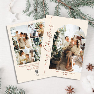 Einfach elegant Stilvoll 5 FOTO Weihnachtsgrüße Feiertagskarte