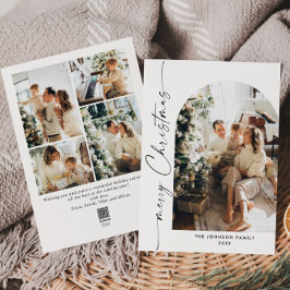 Einfach elegant Stilvoll 5 FOTO Weihnachtsgrüße Feiertagskarte