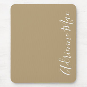 Einfach Elegant Tan Personalisiert Mousepad