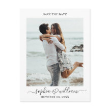 Einfach Elegant Wedding Hearts Save the Date Foto