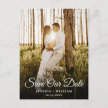 Einfach Elegant Wedding Save the Date Foto