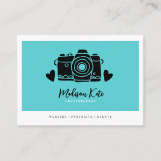 Einfach elegante Camera Business Cards Visitenkarte