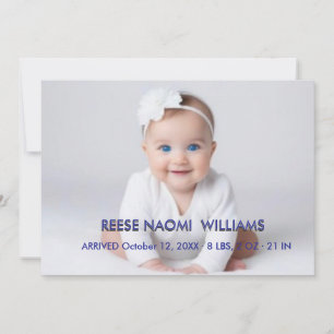 Einfach elegante Fotocollage für Baby Mädchen zur  Ankündigung