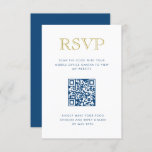 Einfach elegante Gold Vertical QR Code RSVP Karte<br><div class="desc">Diese trendige Einfügekarte mit fett gedruckten Schriftzeichen auf der Vorderseite und Ihrem individuellen QR-Code. Fügen Sie den Text mithilfe des Vorlagenformulars hinzu. Ändern Sie den Schriftart,  das Layout und die Farben mithilfe des erweiterten Editiermenüs.</div>