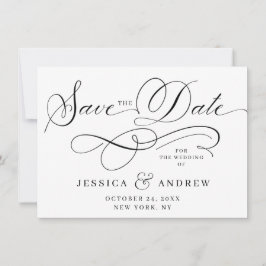 Einfach elegante Hochzeiten speichern Save The Date