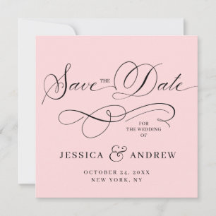 Einfach elegante Hochzeiten speichern Save The Date