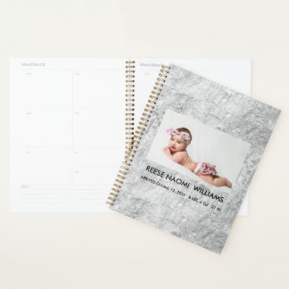 Einfach elegante süße Baby-Mädchen-Foto Planer