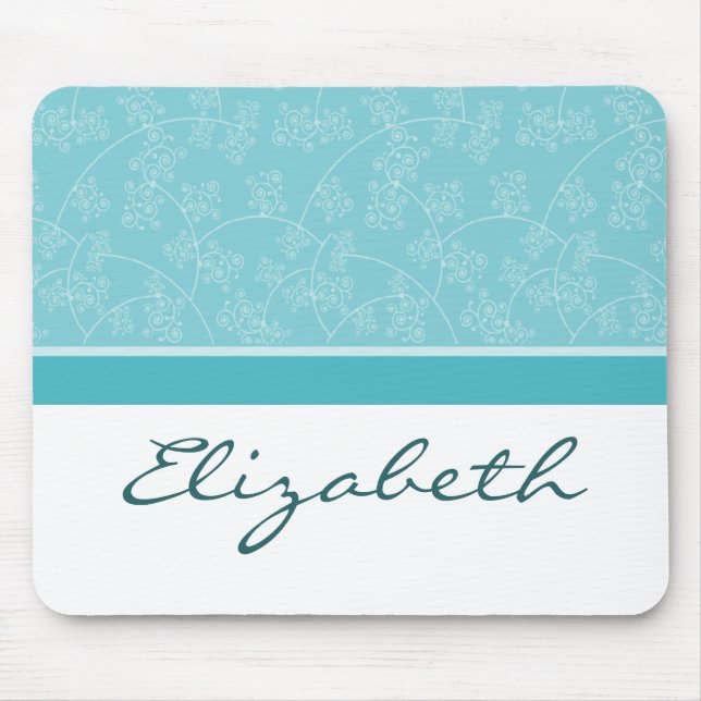 Einfach eleganter Designer Benutzerdefiniertes Aqu Mousepad (Vorne)