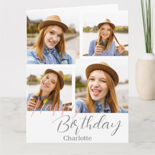 Einfach Eleganter Niedliche Geburtstag Stilvolles  Karte