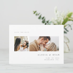 Einfach elegantes Foto reinigen Save The Date