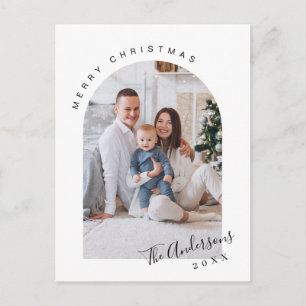 Einfach Elegantes FOTO Weihnachten Gruß Postkarte