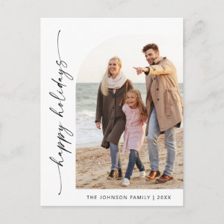 Einfach Elegantes FOTO Weihnachten Gruß Postkarte