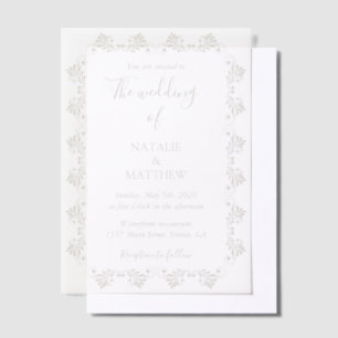 Einfach Elegantes Minimalistisches Damast-Ornament