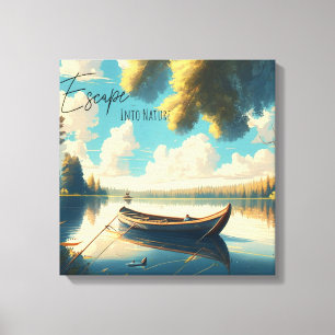 Einfach entspannen   Camping-Thema   Digitale Kuns Leinwanddruck