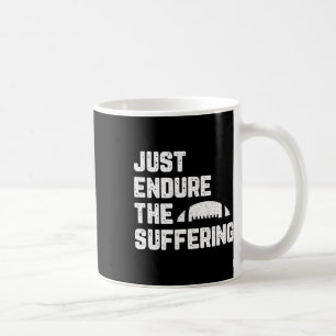 Einfach ertrage das Leiden Fußball Vintage Lustig Kaffeetasse