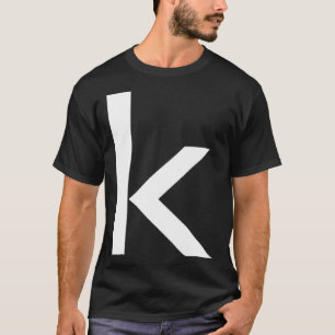 Einfach fett Groß weißer Unterbuchstabe Buchstaben T-Shirt