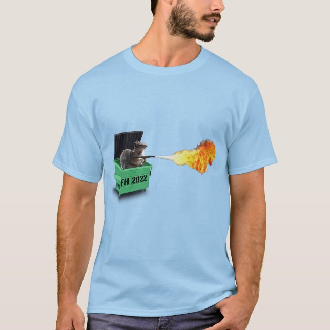 Einfach Firecracker Dumpster Fire Color T-Shirt (Vorderseite)