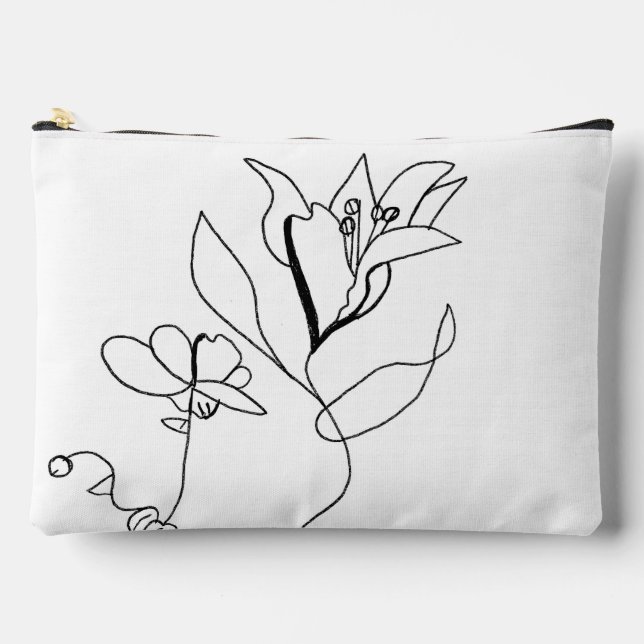 Einfach florale Tasche (Vorderseite)