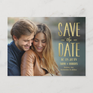 Einfach Forever Photo Save The Date Postkarte