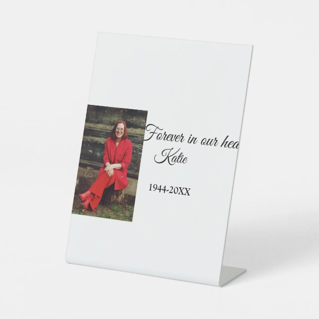 Einfach Foto-Memorysatz hinzufügen Sockelschild (Vorderseite)