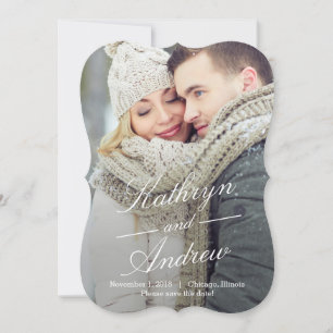 Einfach Foto speichern Sie die Datumskarten Save The Date