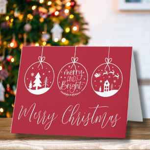 Einfach Fröhliche und strahlende Weihnachten